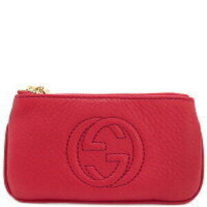 Gucci Soho fringed leather Wallet red key hook